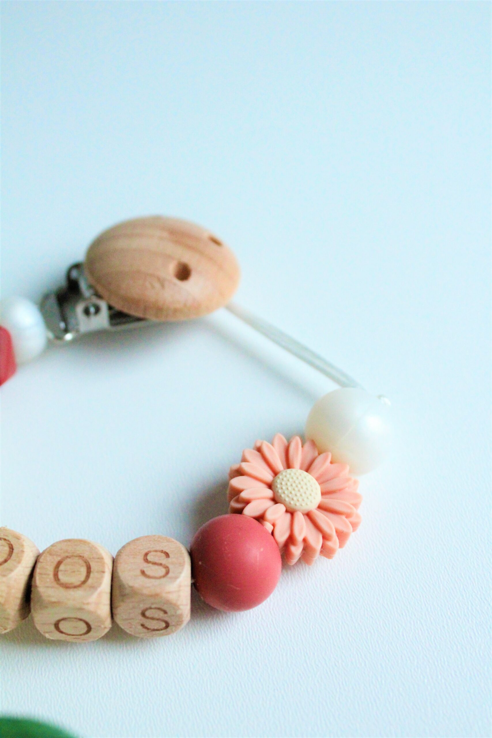 speenkoord oud roze zalm roos