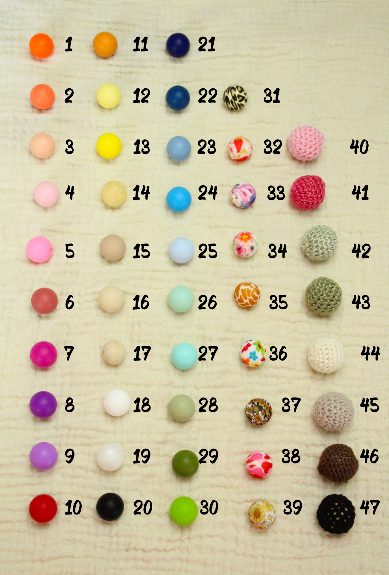 kralen speenkoord met naam