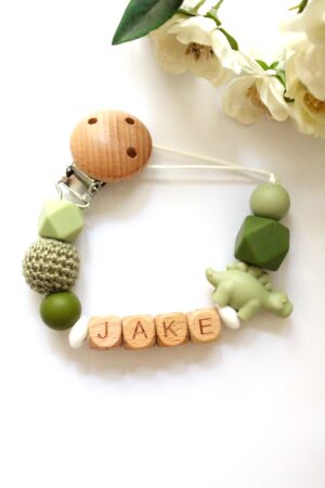 speenkoord met naam groen dino jake