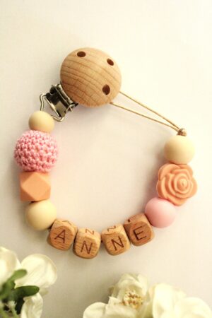 speenkoord met naam roze perzik